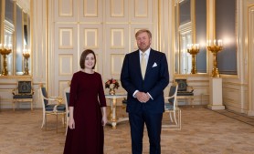 Maia Sandu a discutat cu Regele Willem-Alexander al Țărilor de Jos